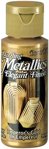DecoArt Göz Kamaştırıcı Metalik 2 Ons İmparatorun Altın Akrilik Boyası