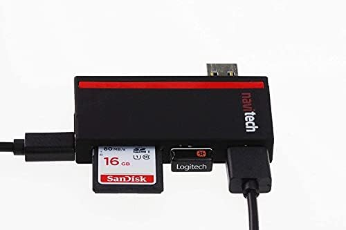 Navitech 2 in 1 Dizüstü/Tablet USB 3.0/2.0 HUB Adaptörü/mikro usb Girişi ile SD / Mikro USB kart okuyucu ile uyumlu
