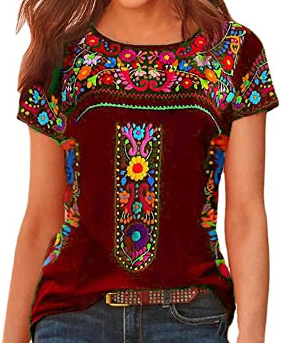 Kadın Victoria Rönesans Köylü Steampunk T Shirt Grafik Bluzlar T Shirt Kısa Kollu Crewneck T Shirt RF