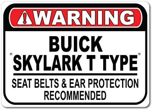Buick Skylark T Tipi Emniyet Kemeri Önerilen Hızlı Araba İşareti, Metal Garaj İşareti, Duvar Dekoru, GM Araba İşareti-10x14