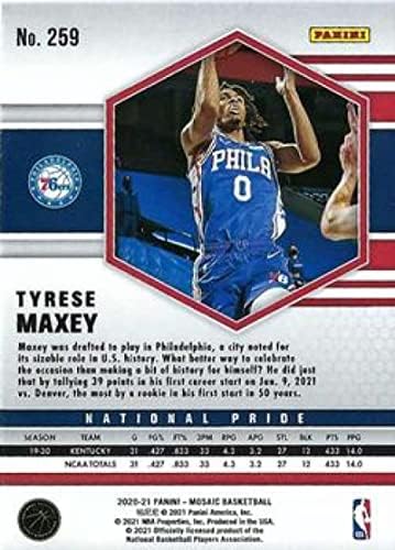 2020-21 Panini Mozaik 259 Tyrese Maxey Philadelphia 76ers Basketbol