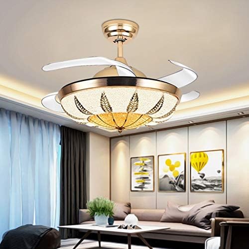 AUNEVN Tavan Lambası tavan vantilatörleri Lamba ile Avrupa Yatak Odası Oturma Odası ışıklı tavan fanı Görünmez Fan