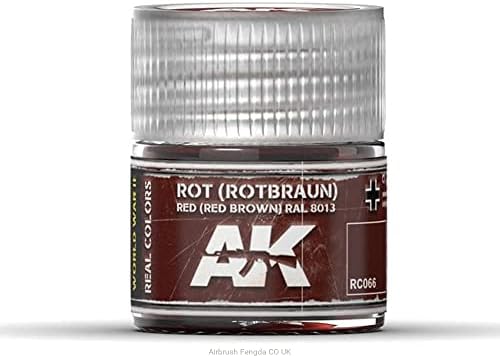 AK Gerçek Renkler RC066 Rot (Rotbraun) Kırmızı Kahverengi RAL 8013 (10ml)