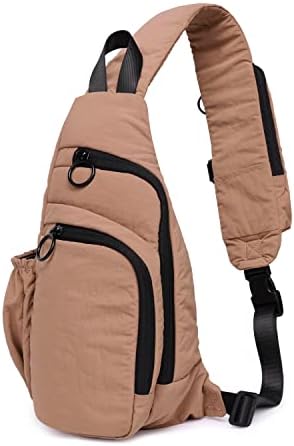 ODODOS Crossbody tek kollu çanta Ayarlanabilir Askıları ile Küçük Sırt Çantası Hafif Sırt Çantası Rahat Yürüyüş Açık