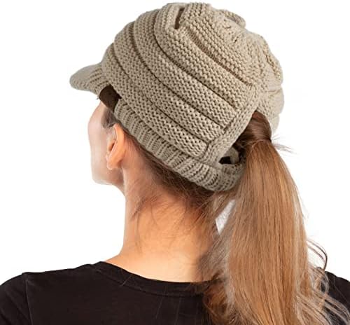 C. C Hatsandscarf Exclusives Kenarlı Kadın Nervürlü Örgü Şapka (YJ-131) (YJ-2023)