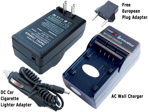 ıTEKIRO AC Duvar DC Araç pil şarj cihazı Kiti Panasonic VDR-M75 + ıTEKIRO 10-in-1 USB şarj kablosu