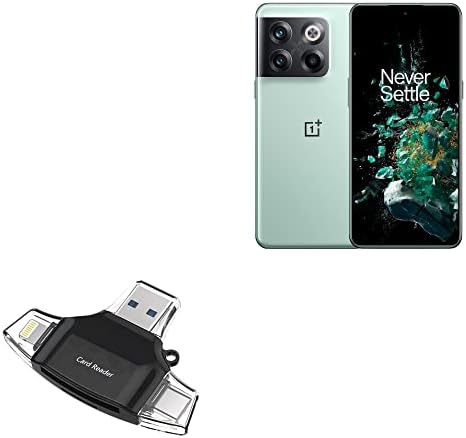 BoxWave Akıllı Gadget ile Uyumlu OnePlus 10 T CPH2417 (6.7 in) - AllReader USB kart okuyucu, microSD kart okuyucu