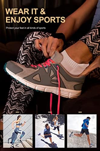 CS CELERSPORT Ayak Bileği Atletik Koşu Çorap Düşük Kesim Spor Tab Çorap Erkekler ve Kadınlar için (6 Pairs)