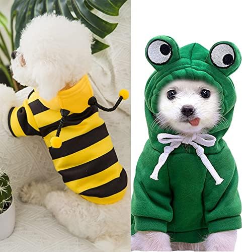 EN YENİ 2 Adet Köpek Hoodie Giysileri Kostüm Sıcak Ceket Pet Moda Soğuk Hava Komik Köpek Hoodie (Ler)