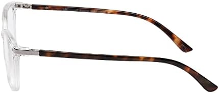 SAV Gözlük kadın VKC Metal Accent Moda Okuyucular Kedi Gözü okuma gözlüğü, Şeffaf, 137mm + 1.25