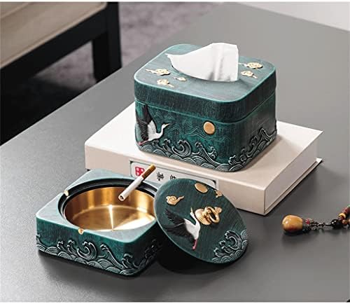 GRETD Çin Zen Doku Kutusu Dekorasyon oturma odası kahve sehpası Yatak Odası Masası Çin kağit kutu (Renk: A, Boyut: