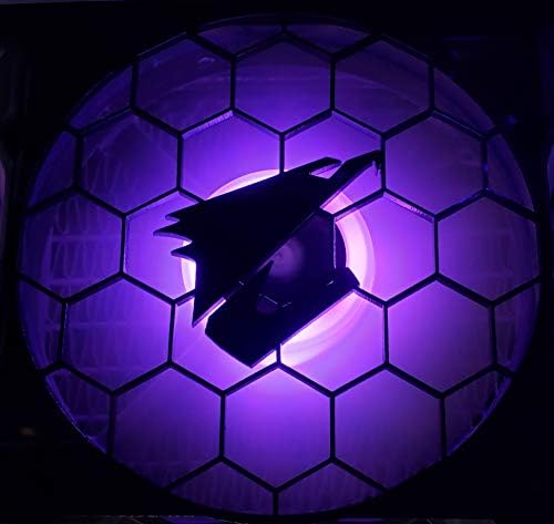 benzersiz Altıgen Gigabyte Aorus Tasarımlı 140mm Bilgisayar Kasası Fan Kapağı-RGB aRGB LED Aydınlatma için Harika-Siyah