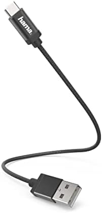 Hama USB Şarj Kablosu Tip-C 0.2 m Siyah