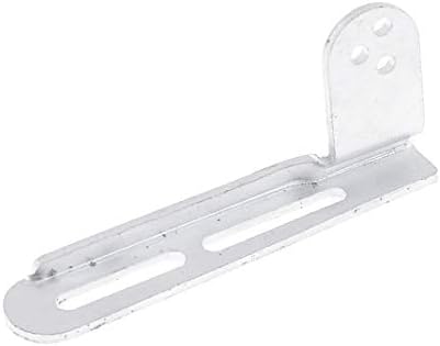 X-DREE Gümüş Ton Paslanmaz Çelik kapı menteşesi Buzdolabı için(Gümüş Ton-Bisagra de puerta de acero inoxidable para