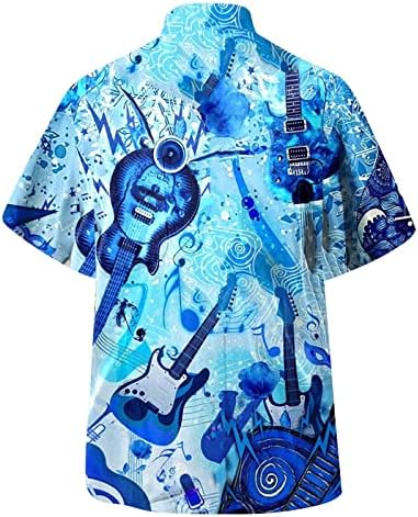 2023 Yeni erkek İlkbahar / Yaz Moda Rahat Spor Parti Plaj Gevşek Baskı Kısa Kollu Gömlek Şarap Balıkçı Yaka
