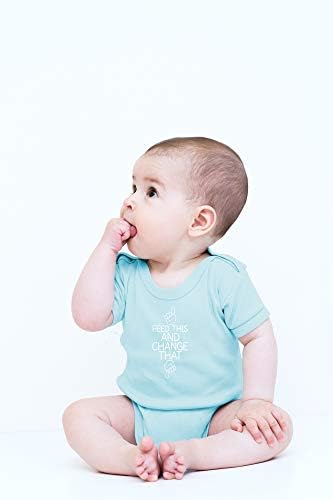 CBTwear Bunu Besle ve Bunu Değiştir-Yakında Ebeveyn Hediyesi Olacak Komik-Sevimli Bebek Tek Parça Bebek Tulumu