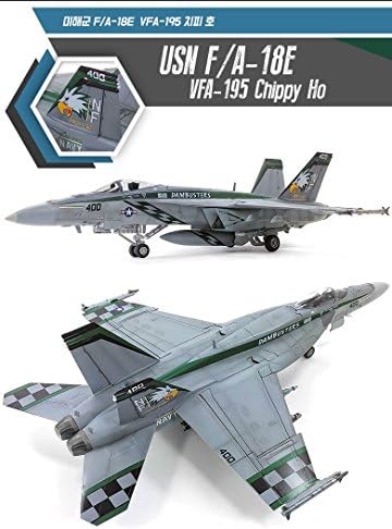 Akademi ABD Donanması F / A-18E VFA-195 Dambusters Chippy Ho Süper Hornet 1/48
