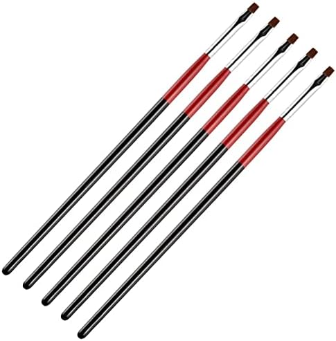 DiJiaXie Aracı 5 Adet Tırnak resim fırçası Kalem Düz Boyama Çizim Oyma Uzatma Tasarım Lehçe İpuçları Manikür Araçları