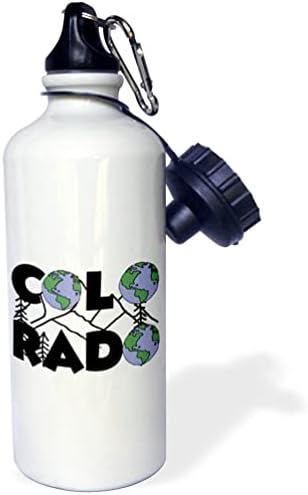 Colorado 3dRose Komik Serin Devlet Dünya ile Metin Etrafında sarın ve. - Su Şişeleri (wb-365223-1)