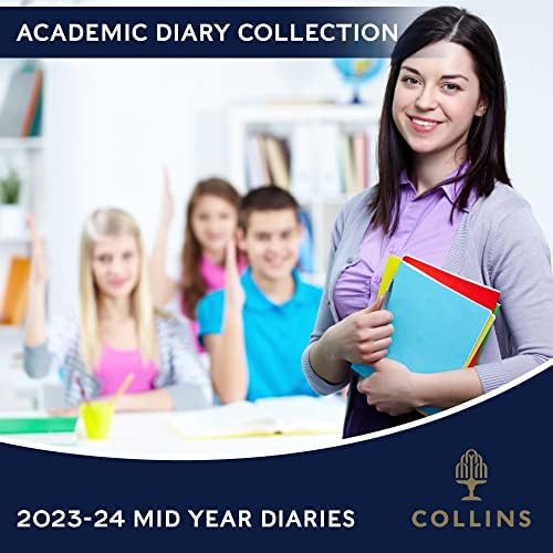 Collins Essentials Academic 2023-24 A4 Günden Sayfaya Yıl Ortası Günlük Planlayıcısı (Randevular) Okul, Kolej veya