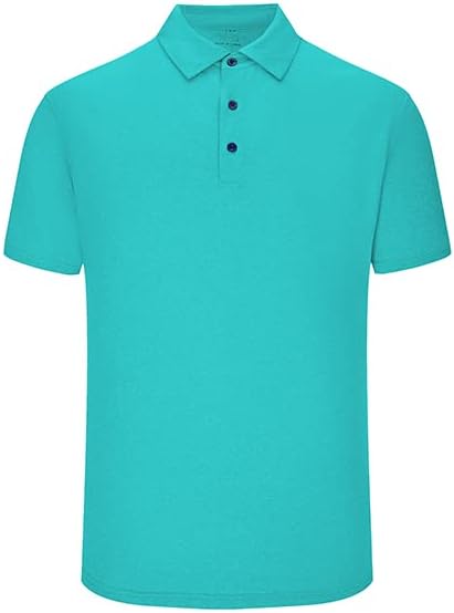 3 Paket polo gömlekler Erkekler için Kuru Fit Performans Kısa Kollu Golf polo gömlekler
