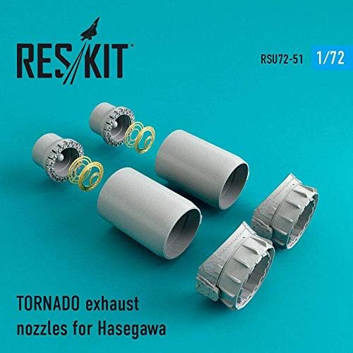 Reskit RSU72 - 0051-1/72 Tornado Egzoz nozulları Hasegawa Ölçekli Reçine Detay kiti