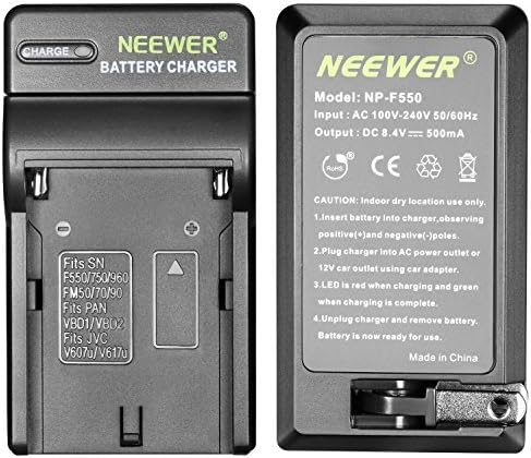Neewer AC Duvar Şarj Cihazı pil şarj cihazı Sony NP-F550/F750/F960/F330 / F570 PA-VBD1 PA-VBD2 Piller