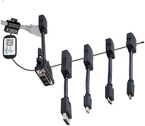 DIY Evrensel Güvenli HDMI Kablosu Adaptör Halkası DL-ADR Döngü Kelepçe Asla Kayıp HDMI Adaptörleri (DL-CAR52K) USBC