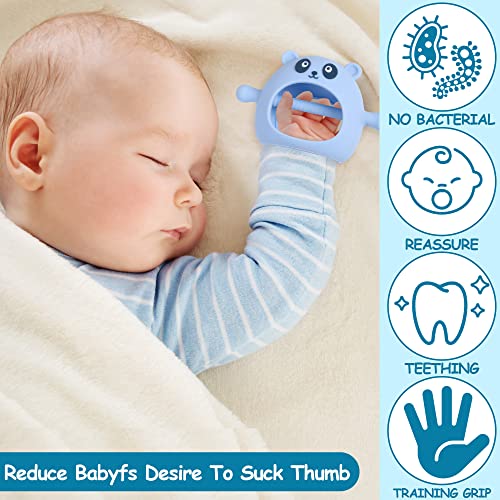 Mytium diş çıkartma oyuncakları, 3 ADET Silikon Bebek Diş Kaşıyıcı Oyuncak 3 + Ay Bebekler Bebek Tutmak kolay Mitten