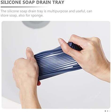 Zerodeko Sabun Tasarrufu 3 Adet Kendinden Boşaltma Sabun Tepsileri Silikon Bar Sabunluk bulaşık deterjanı Koruyucu