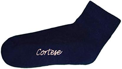 Erkek Atletik Konfor Çorapları Cortese Designs Çeyrek Donanma