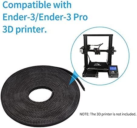 3D Yazıcı Aksesuarları 2GT zamanlama kemeri Genişliği 6mm 5M / 16.4 ft Uzunluk Creality Ender-3 Ender-3 Pro Yazıcı
