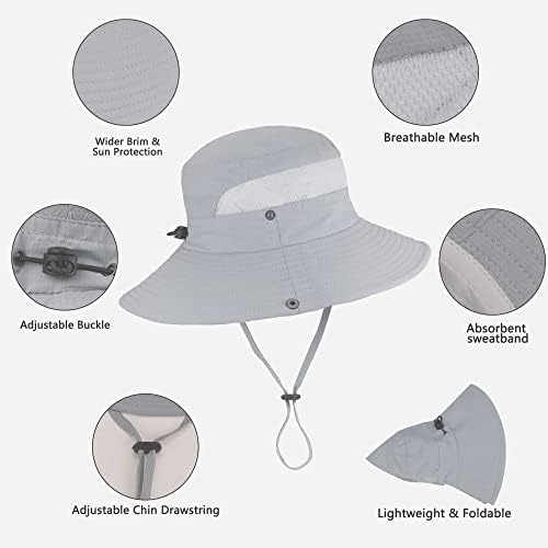 Erkek ve kadın güneş şapkası Yürüyüş balıkçı şapkası Açık Geniş Ağız Safari Boonie Şapka Hızlı Kuru Kova Şapka