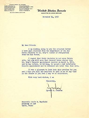 Lyndon B. Johnson tarafından imzalanan TLS