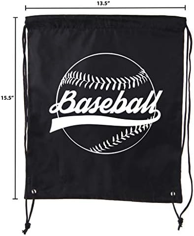 Mato & Hash Boys büzmeli sırt Çantası Beyzbol Çantaları 1-10 Paket Toplu Seçenekler-Siyah CA2500Baseball S2