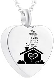 SUWEILE ZLXL426 1 pc Kremasyon Takı Kalp Kolye Paslanmaz Çelik Urn Kolye için İnsan/Pet Külleri Anıt ile Dolum Kiti