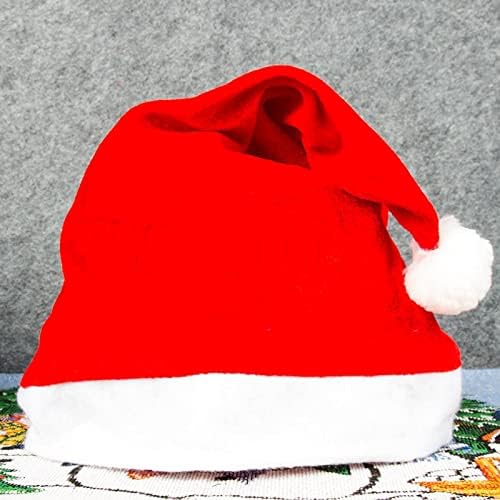 Noel şapka unisex yetişkin çocuklar için, noel Tatil Şapka altın kadife parti giyinmek Noel Baba Şapka Noel Şapka