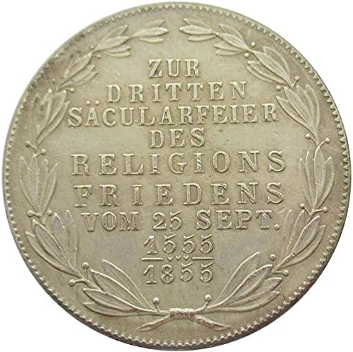 Almanya 5 Mark 1855 Dış Kopya Bakır Hatıra Paraları