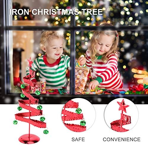 ISMARLAMA 1 adet Noel Ağacı Şekli Demir Süsleme Noel Masaüstü Dekorasyon Noel Noel Süslemeleri için