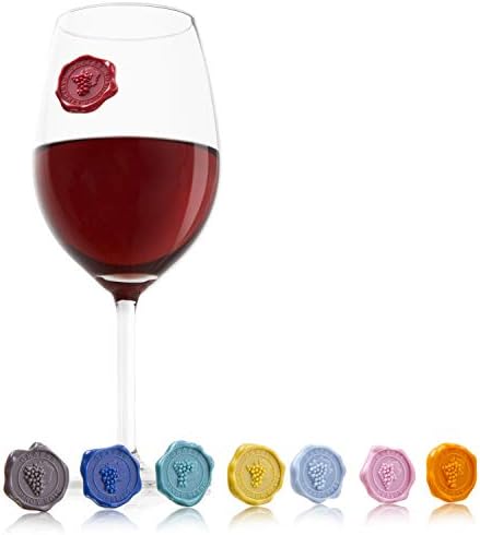 Vacu Vin Klasik Üzüm Bardağı Markerleri-8'li Set