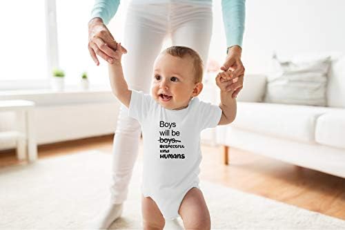 Çocuklar Nazik Olacak İnsan-Yürümeye Başlayan Beyefendi Bayanlar Geldim-Komik Sevimli Bebek Tek Parça Bebek Bodysuit