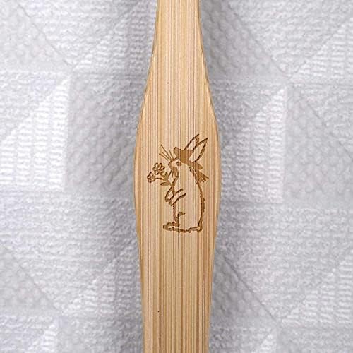 Azeeda 'Çiçekli Tavşan' Bambu Diş Fırçası (TF00017761)