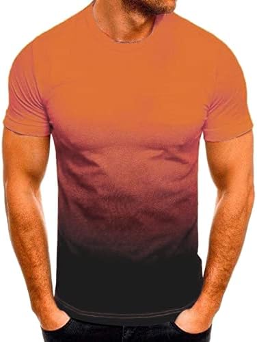 BİFUTON Gömlek Erkekler için, Erkek Gömlek erkek Kravat Boya baskılı tişört Hip Hop Tee Kısa Kollu Egzersiz Atletik