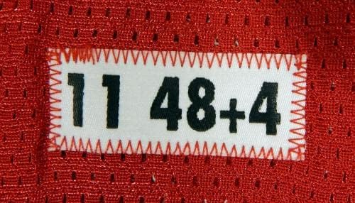 2011 San Francisco 49ers Chilo Rachal 62 Oyunu Yayınlandı Kırmızı Forma 48 DP30851 - İmzasız NFL Oyunu Kullanılmış