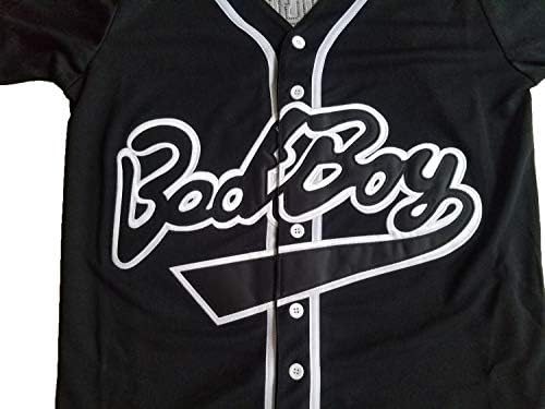 Biggie Smalls Jersey 10 Bad Boy Gömlek 90 s Hip Hop Giyim Dikişli Film Beyzbol Forması