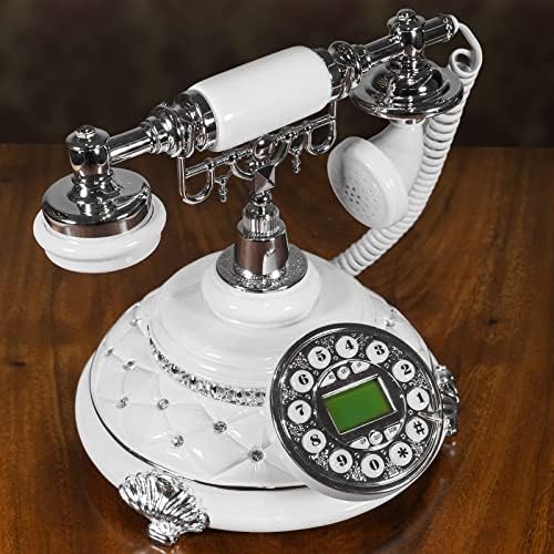 ARVCAOU Retro Telefon, Butonlu Arama Klasik Dijital Vintage Sabit Telefon Ev, Otel, Banyo, Oturma Odası, Okul ve