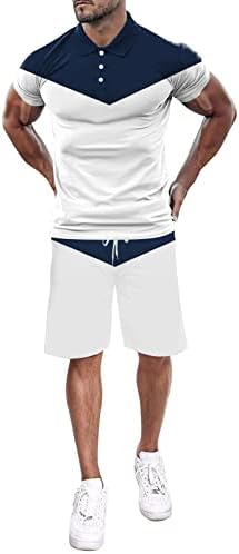 Erkek 2 Parça Setleri Yaz Erkek Moda kısa Kollu tişört ve şort takımı Yaz 2 Parça Kıyafet