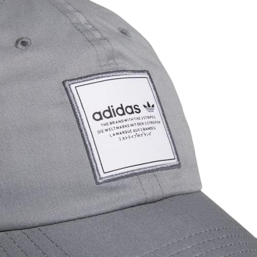 adidas Originals erkek Lineer 2.0 Rahat Ayarlanabilir Fit Yıkanmış Pamuklu Şapka
