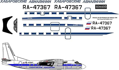 BSmodelle 144536-1 / 144 Antonov An-24 Habarovsk Havayolları Uçak Çıkartması