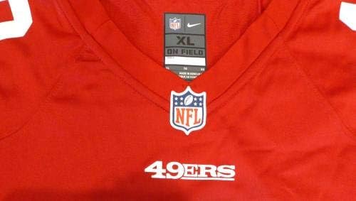 San Francisco 49ers Jimmy Garoppolo İmzalı Kırmızı Nike Forması Beden XL TriStar & Beckett BAS Stok 133389-İmzalı
